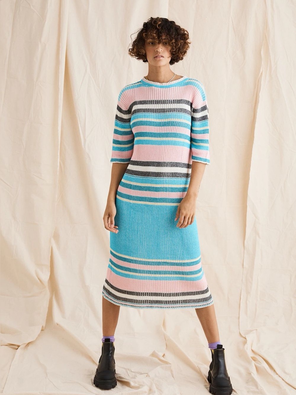 Nice Martin ‘Porter’ rib knit dress 💗🩵